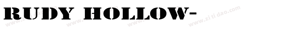 Rudy Hollow字体转换
